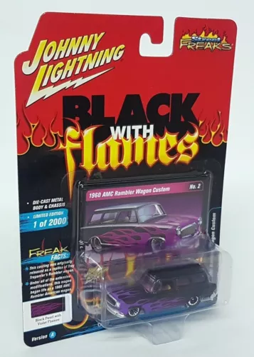 Lot Johnny Lightning 1/64 JLPK022 - BMX Freestyle, Volkswagen/Ford, Noir Et Blanc