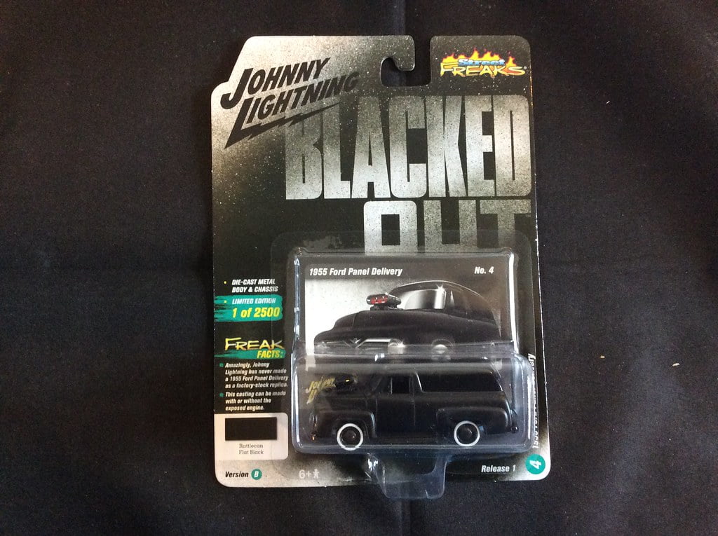Johnny Lightning 1:64 Scale Black 1955 Ford Panel Delivery Flat ...