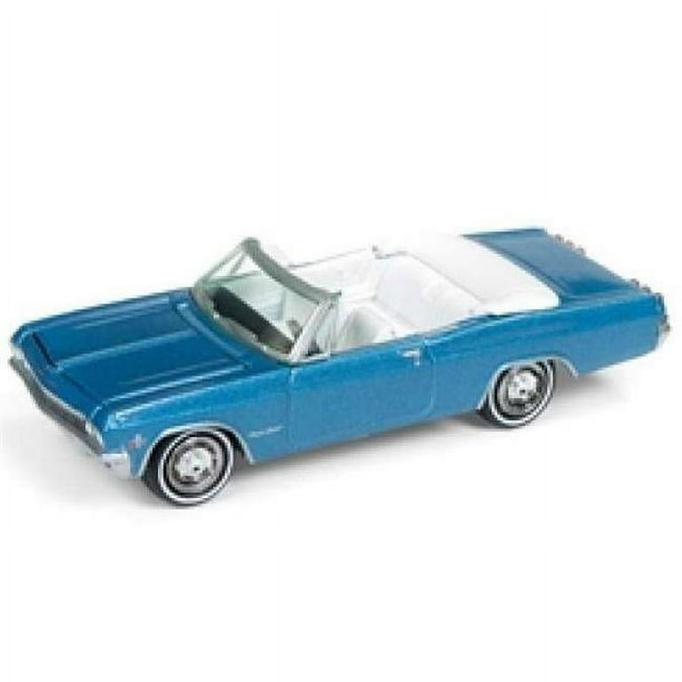 Johnny Lightning 1:64 Scale Blue 1965 Chevrolet Impala Convertible