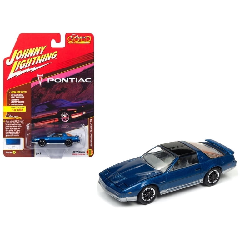 Johnny Lightning 1:64 Scale Bright Blue & Classic Gold 1985