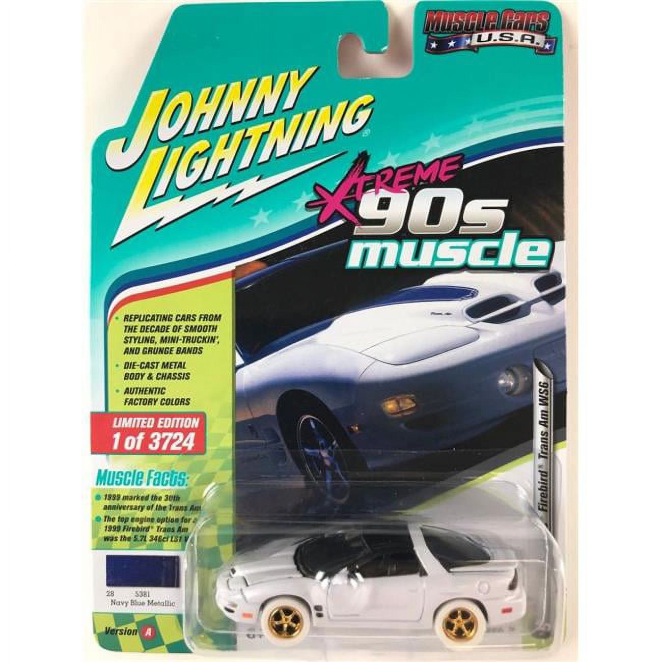 Johnny Lightning 1:64 Scale Dark 1999 Pontiac Firebird Trans Am Diecast ...