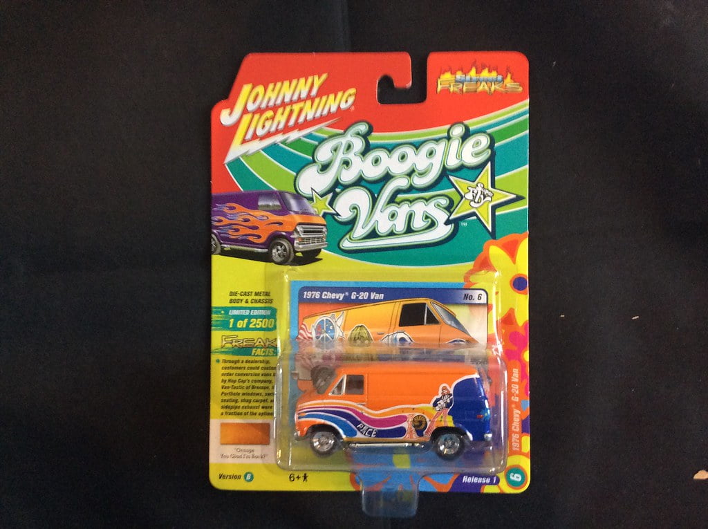 Johnny Lightning 1:64 Scale Orange 1976 Chevy C20 Van - Walmart.com