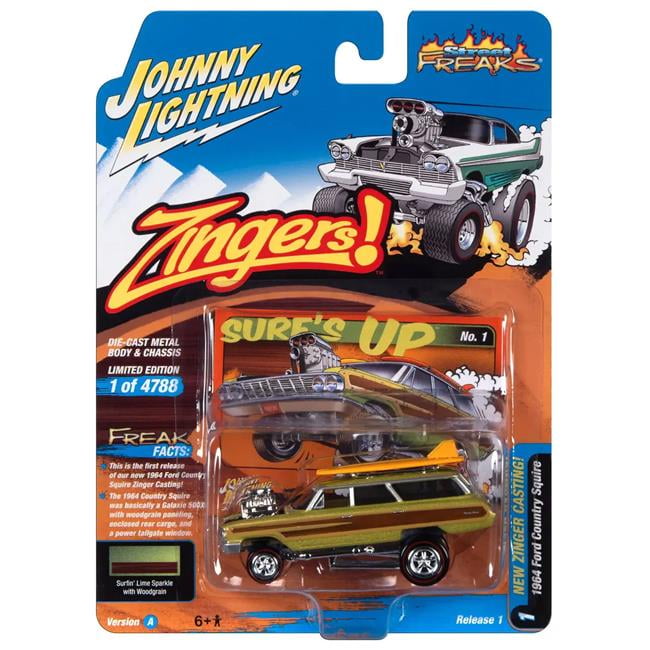Johnny Lightning 1:64 Street Freaks Ver A 1964 Ford Country Squire Lime ...