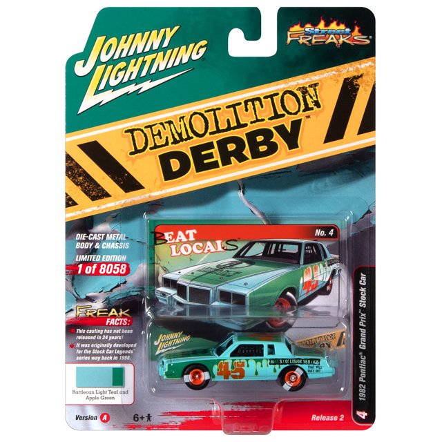 Johnny Lightning 1:64 Street Freaks Ver A 1982 Pontiac Grand Prix Stock ...