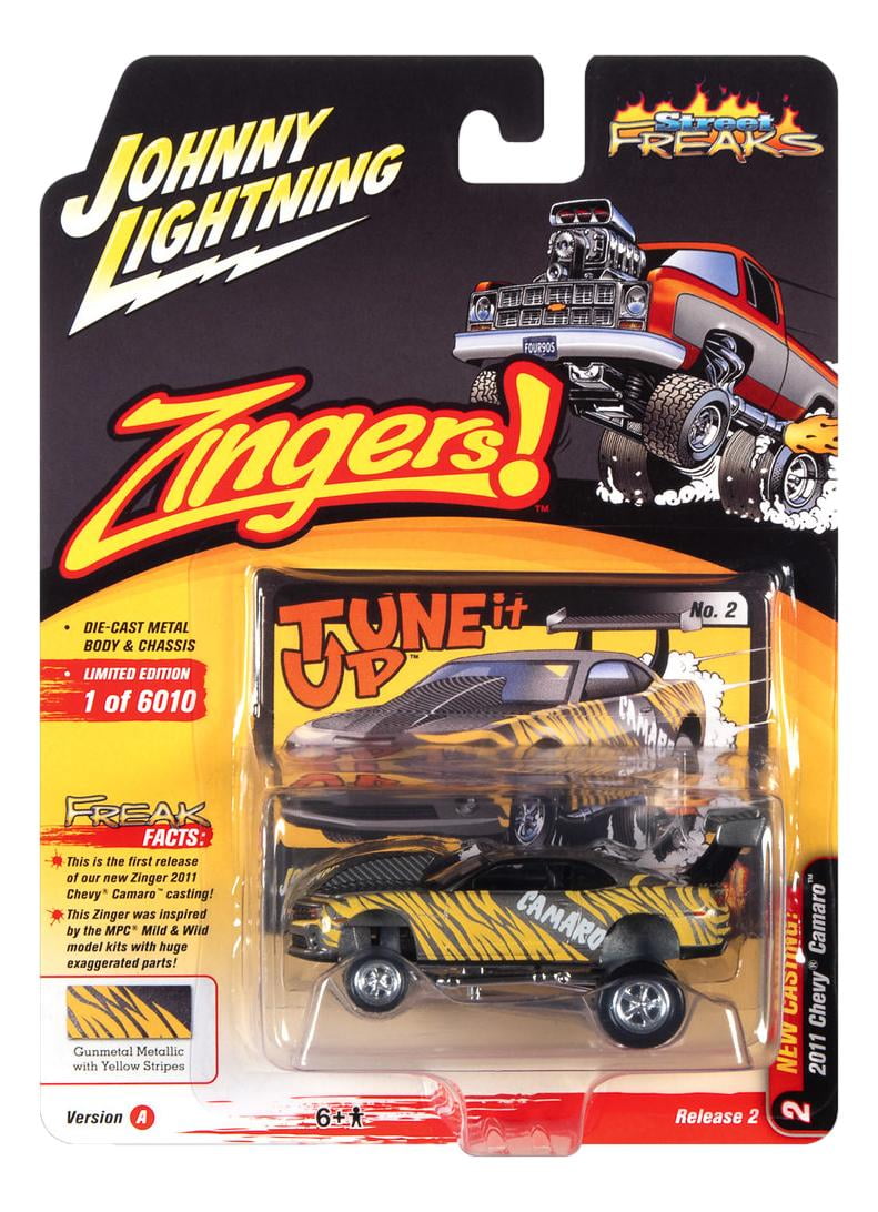 Johnny Lightning 1:64 Street Freaks Ver A 2011 Chevy Camaro Metalic W Yellow