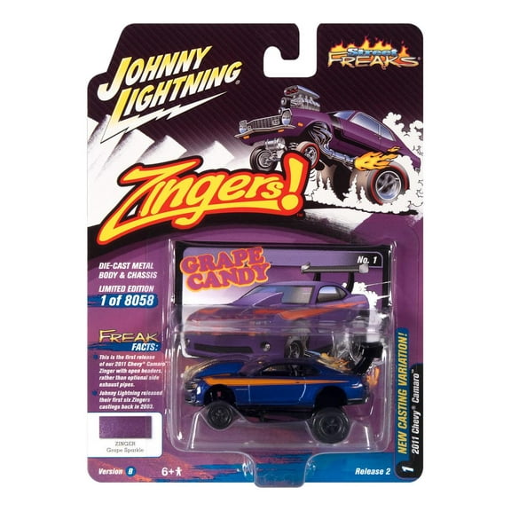 Johnny Lightning 1:64 Street Freaks Ver B 2011 Chevy Camaro Grape