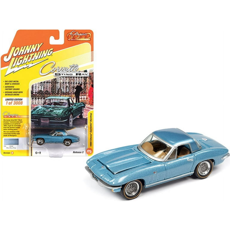 ミニカー Johnny Lightning 1966 Chevy Corvette Johnny Lightning New '65 Chevy Corvette Hardtop 1/64th