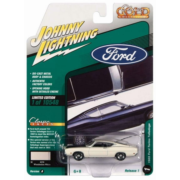 Johnny Lightning Classic Gold Collection 1969 Ford Torino Talladega Diecast Car