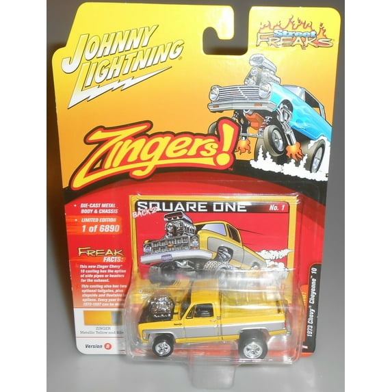 Johnny Lightning 1973 Chevy Cheyenne 10 Yellow Zingers! Street Freaks 2021