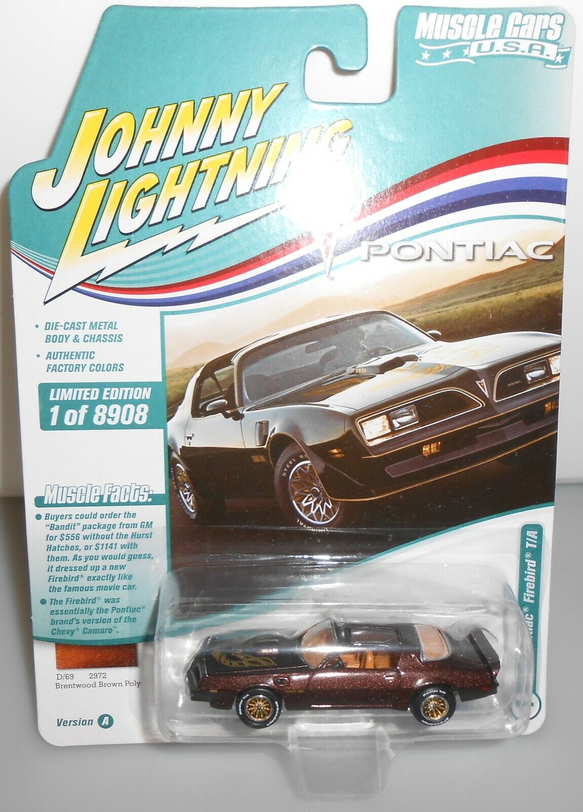 JOHNNY LIGHTNING 1997 PONTIAC FIREBIRD T/A MUSCLE CAR -Rosso JOHNNY LIGHTNING 1997 PONTIAC FIREBIRD T/A MUSCLE CAR -Rosso