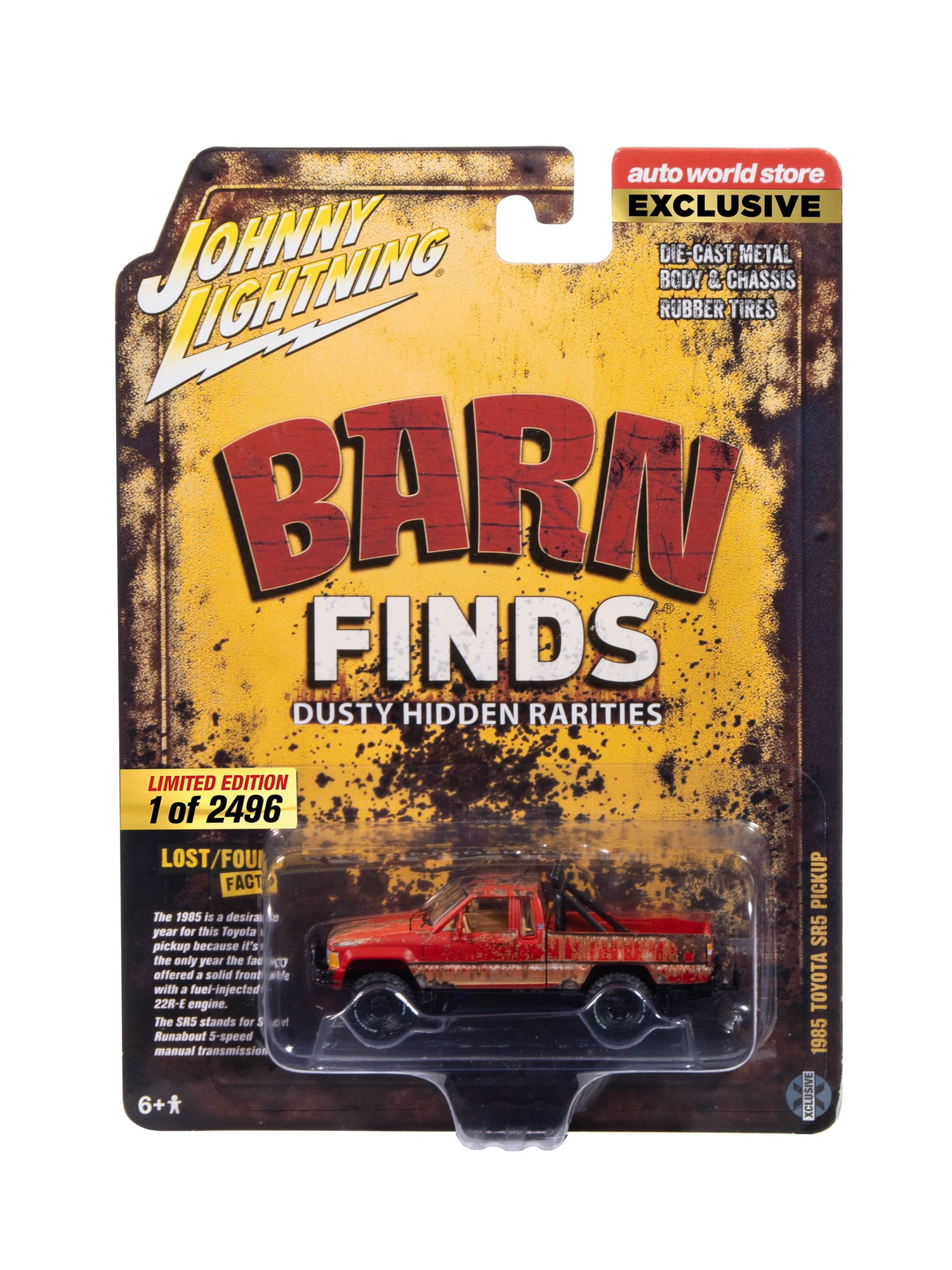 1985 トヨタ SR5 ピックアップ(ウェザリング) Johnny Lightning 1985 Toyota SR5 Pickup (Weathered) - Walmart.com