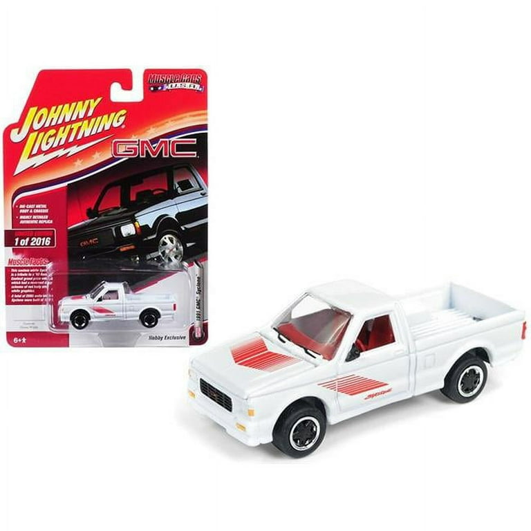 Johnny Lightning 1991 GMC Syclone Gloss White with Red