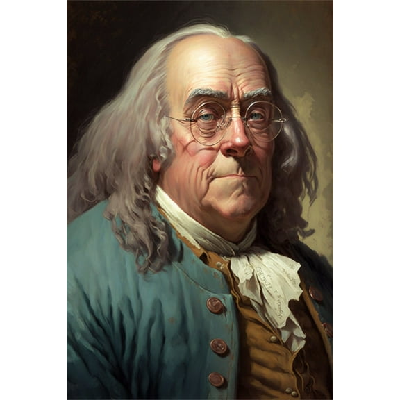 24x36 gallery poster, Benjamin Franklin p1