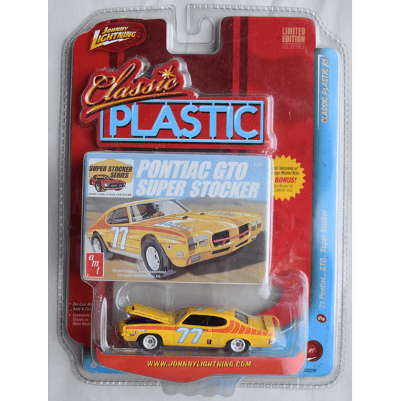 Johnny Lightning '71 Pontiac GTO Super Stocker, Limited Edition [yellow]