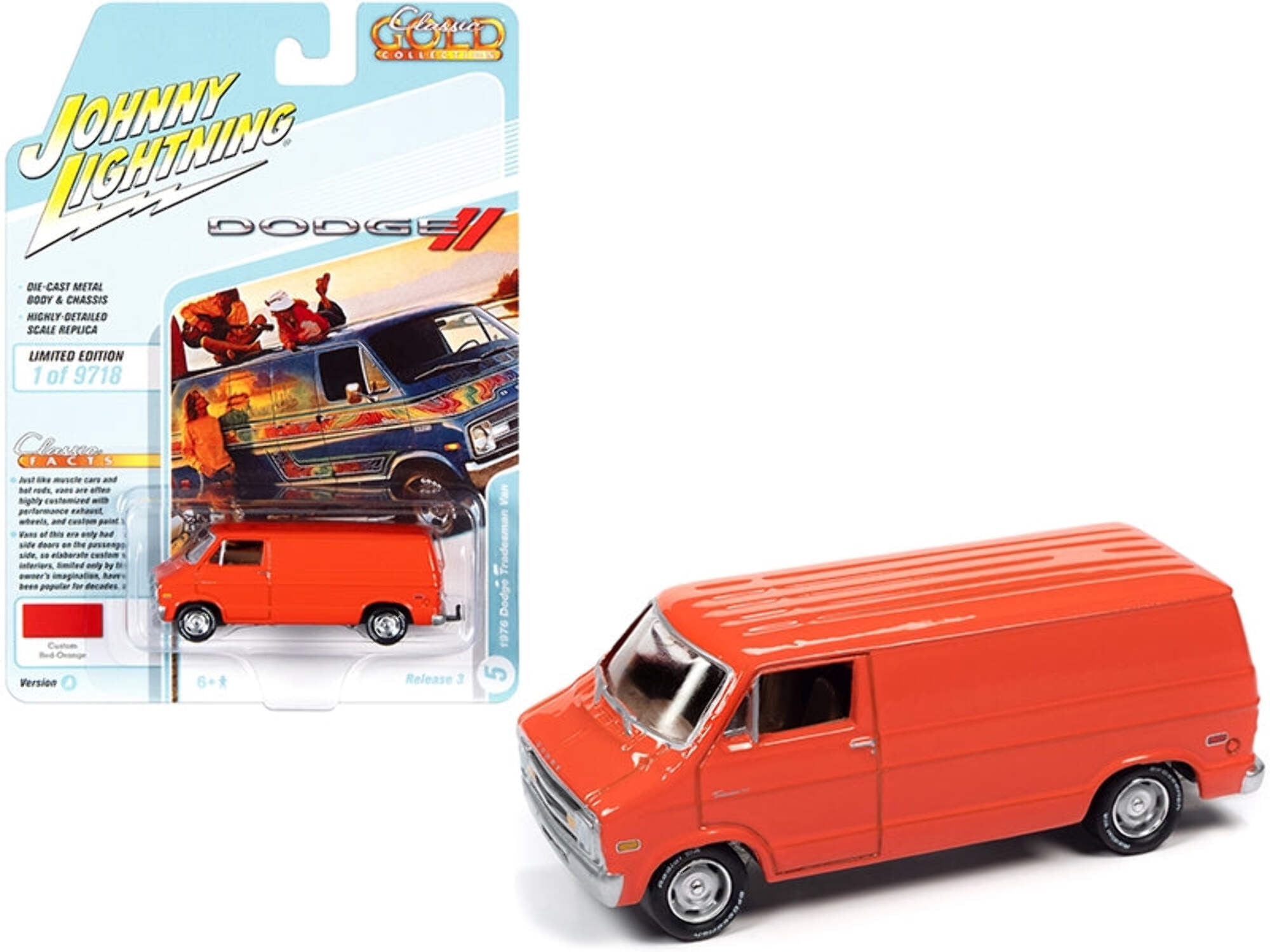 Edição limitada 1976 Dodge Tradesman Van Diecast Model Car