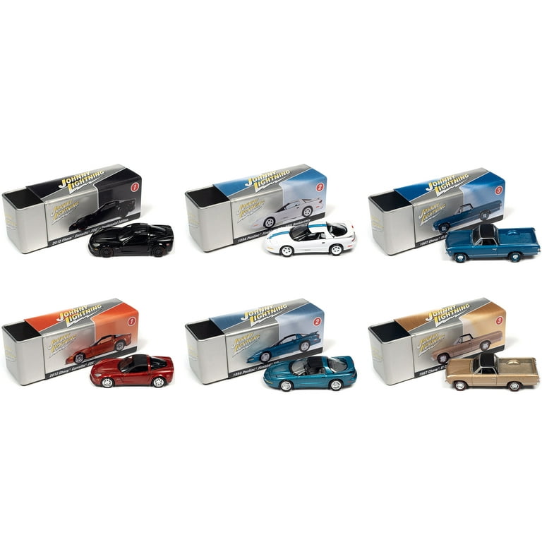 Johnny Lightning Collector s Tin 2022 Set of 6 Cars Release 1 Limited Edition of 7148 pieces Worldwide 1 64 Diecast Model Cars by Johnny Lightning Walmart