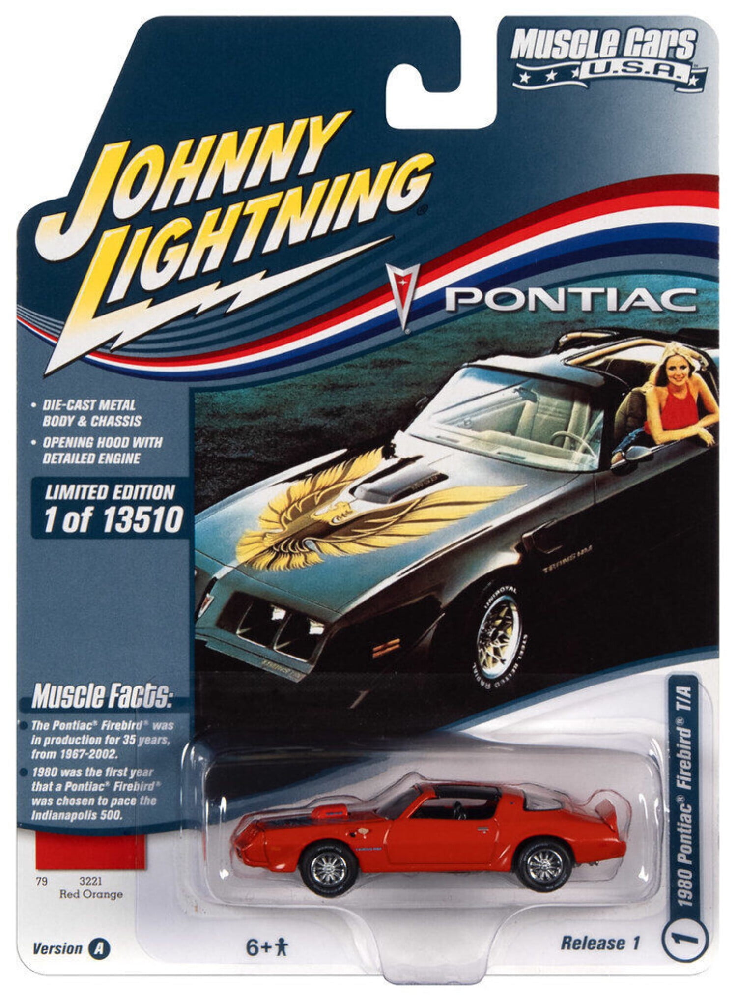 Johnny Lightning JLMC029 Muscle Car VER A 1980 Pontiac Firebird T