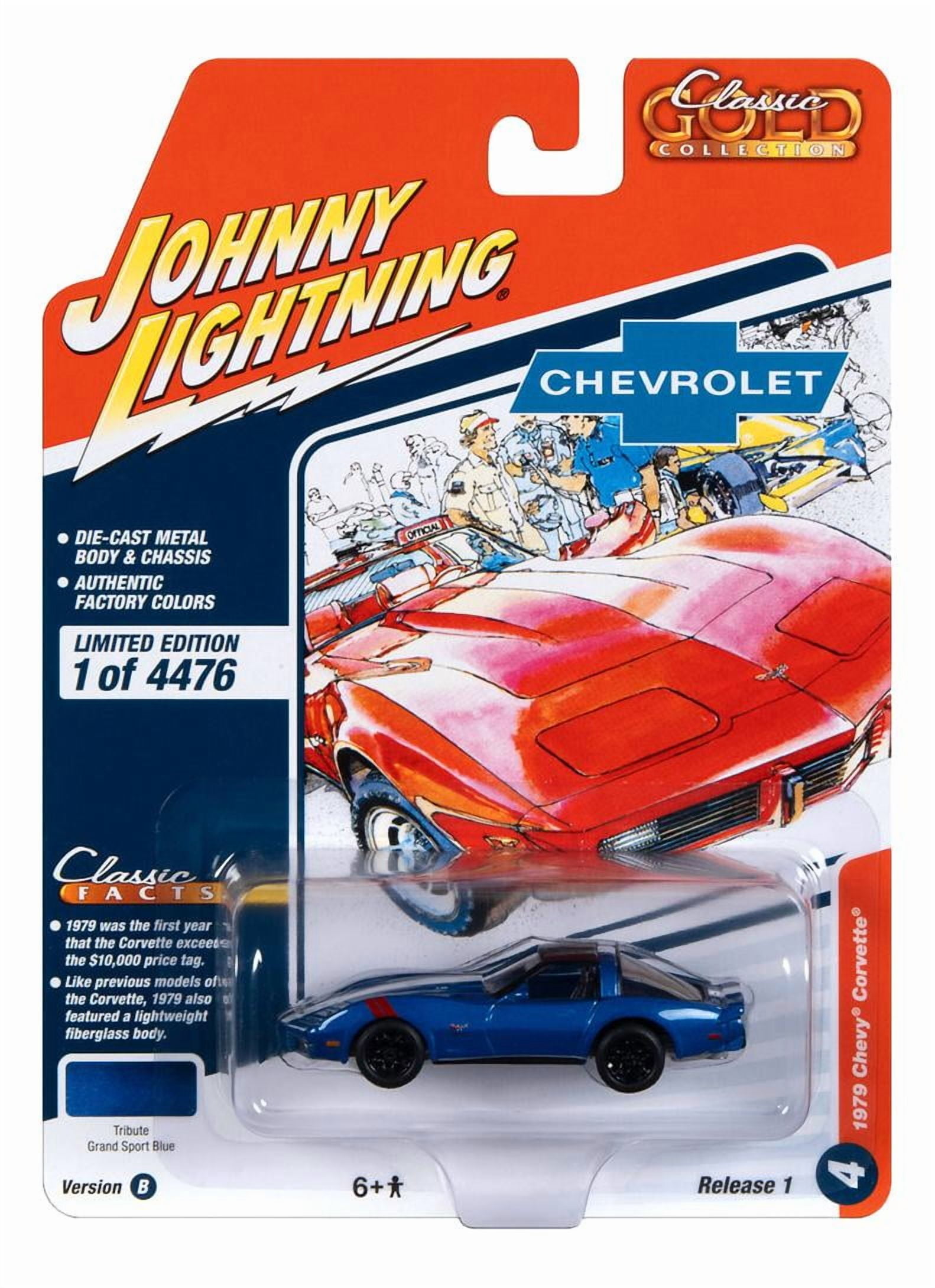 Johnny Lightning Baja Classique 1970 – Diecast Bleu Foncé, échelle 1:64