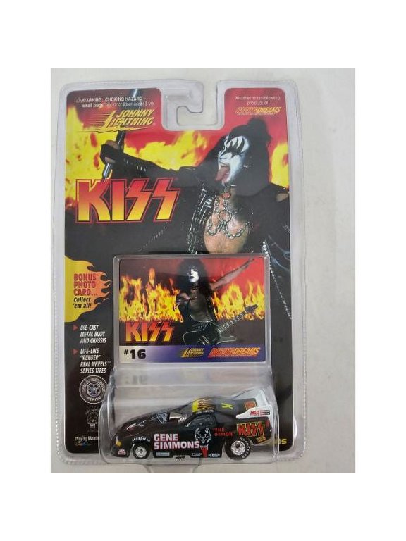 KISS Gene Simmons 1:64 Diecast Car w/PAUL HOTTER THAN EVER Photo Card #16