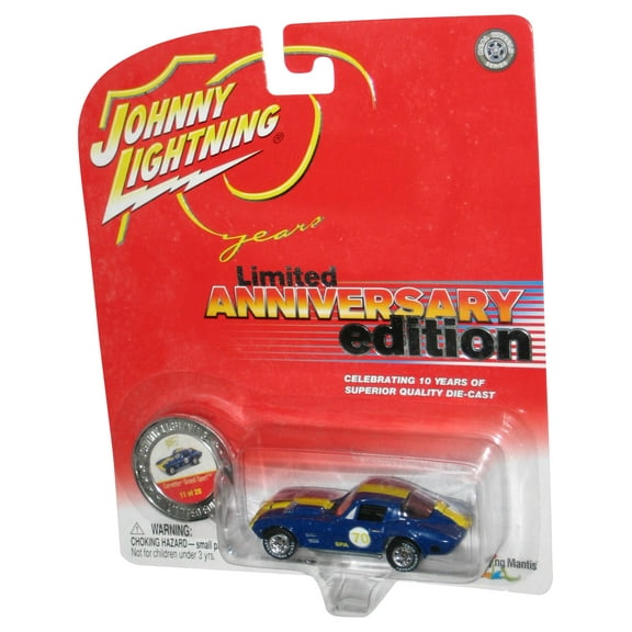 Johnny Lightning Limited Anniversary (2004) Blue Corvette Grand Sport Toy Car 11/20