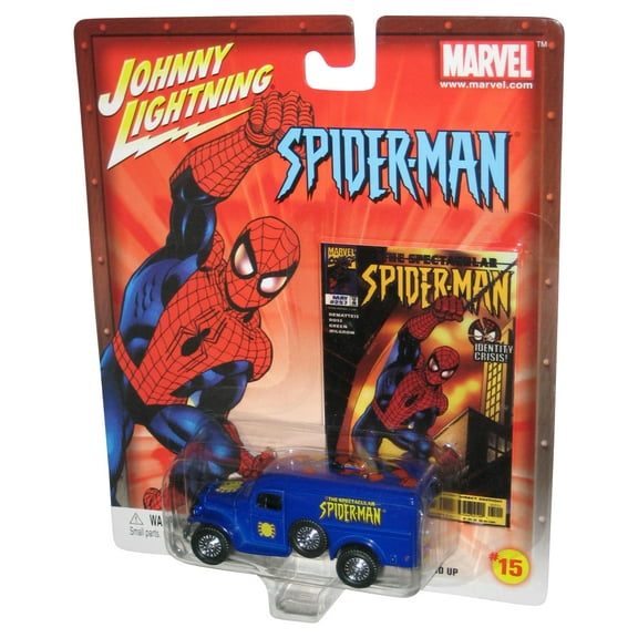 Johnny Lightning Marvel Spider-Man (2002) Blue WWII Ambulance Toy #15