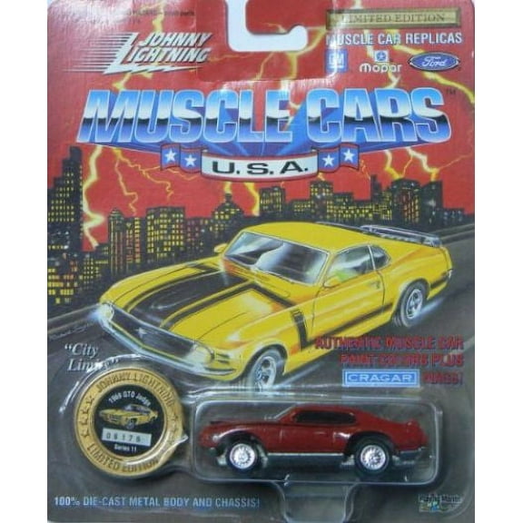 Johnny Lightning Muscle Cars 1/64 Die Cast Replica 1969 GTO Judge Red
