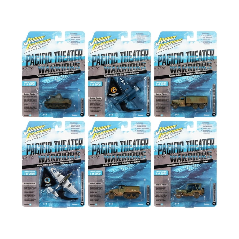 Johnny Lightning Pacific Theater Warriors Military 2022 Set