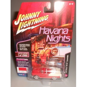 Johnny Lightning Red 1955 Chevy Bel Air Diecast Car