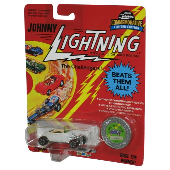 Johnny Lightning The Challengers (1993) White Classic '32 Roadster A Bonus Series K Toy Car