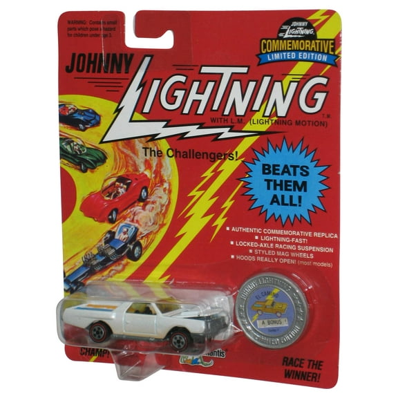 Johnny Lightning The Challengers (1993) White El Camino A Bonus Series K Toy Car