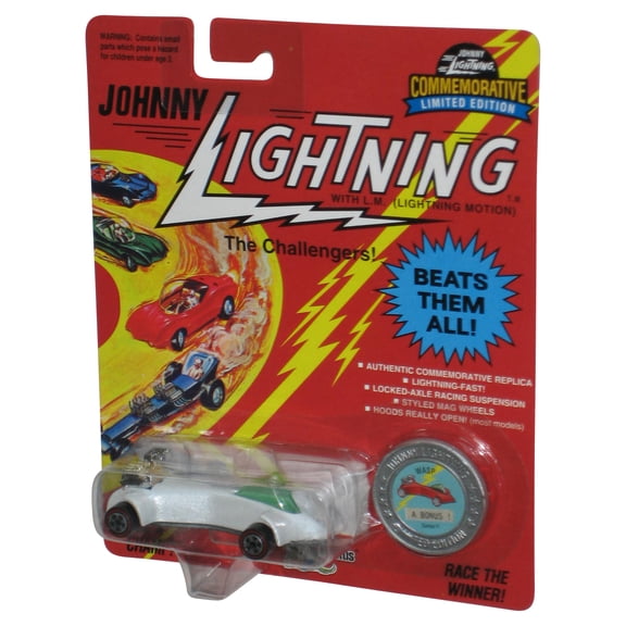 Johnny Lightning The Challengers (1993) White Wasp A Bonus K Toy Car