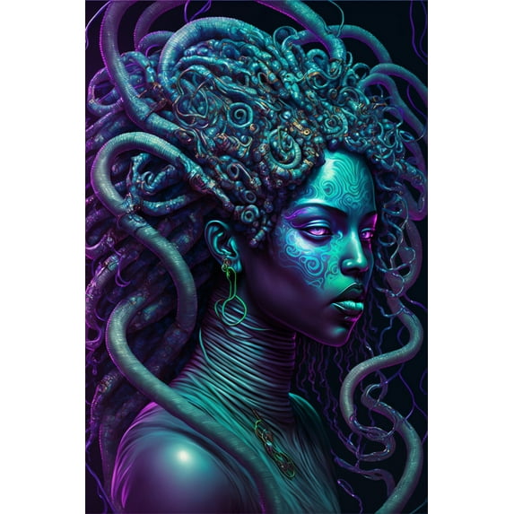 24x36 gallery poster, Cyberdelic Medusa p1