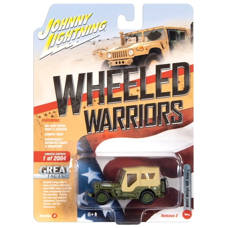 Johnny Lightning Wheeled Warriors Ver A Wwii Willys Mb Jeep