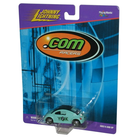 Johnny Lightning .com Racers (1999) Light Blue T2k Volkswagen Bug Toy Car