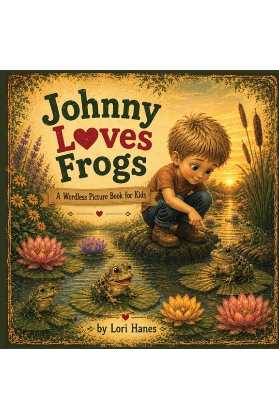 Johnny Loves Frogs A Wordless Picture Book for Kids, (Paperback)