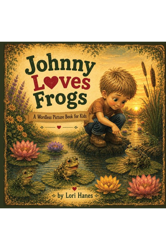 Johnny Loves Frogs A Wordless Picture Book for Kids, (Paperback)