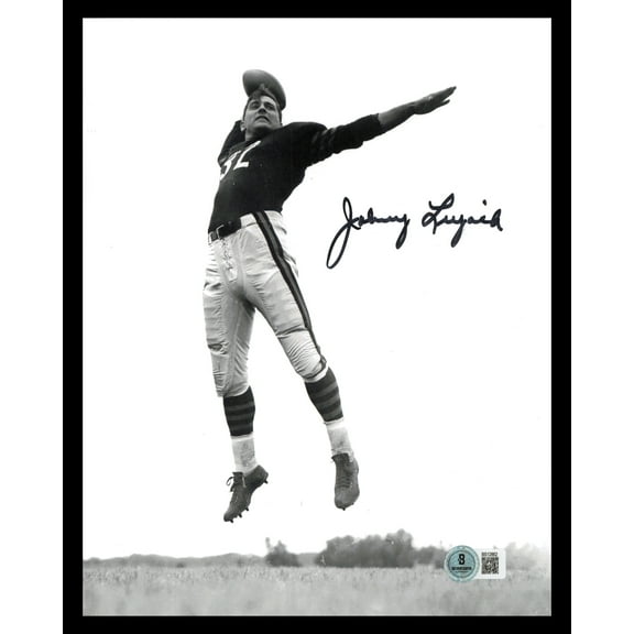 Johnny Lujack Autographed 8x10 Photo Notre Dame Fighting Irish Beckett BAS QR #BS12862