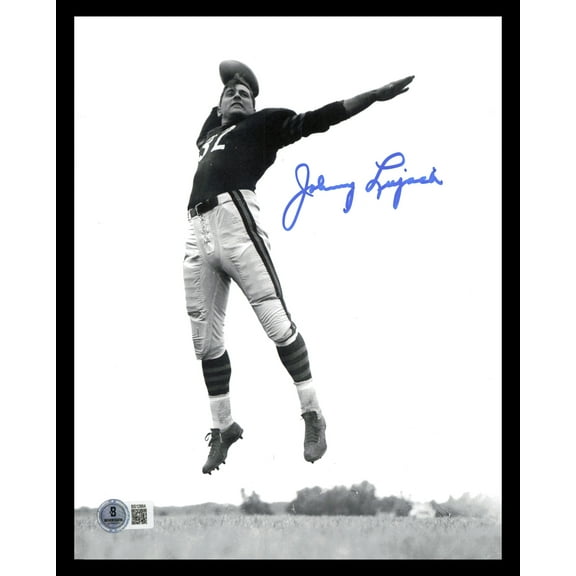 Johnny Lujack Autographed 8x10 Photo Notre Dame Fighting Irish Beckett BAS QR #BS12864