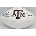 thumbnail image 1 of Johnny Manziel Autographed Texas A&M Aggies Official White Logo Football "12 Heisman" Fanatics Holo #ZZ0142397, 1 of 5