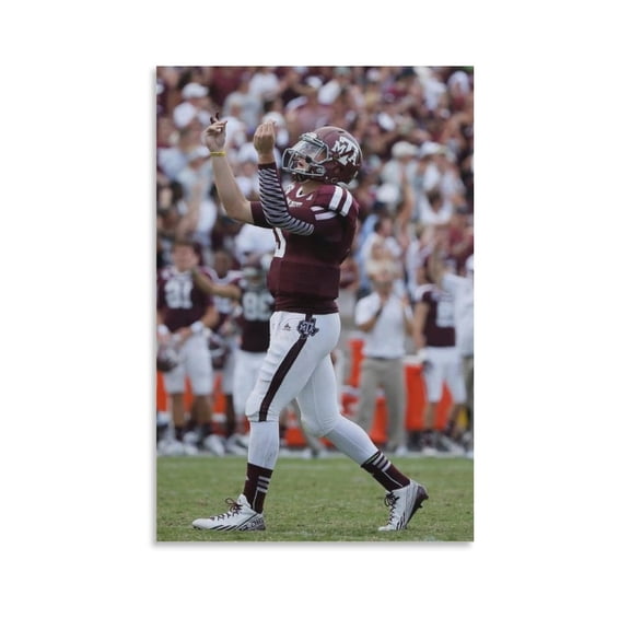 Johnny Manziel Canvas Poster Artworks Canvas Poster Room Aesthetic Wall Art Prints Home Modern Decor Gifts 16x24inch(40x60cm)