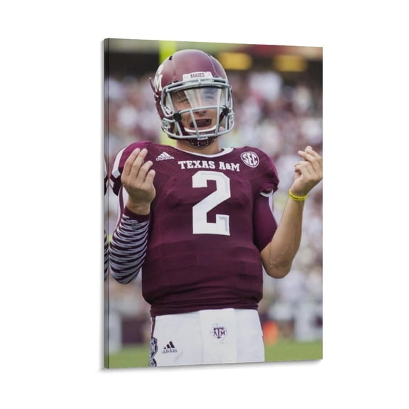 Johnny Manziel Classical Pose Poster Wall Art Poster Scroll Canvas Painting Picture Living Room Decor Home 12x18inch(30x45cm)