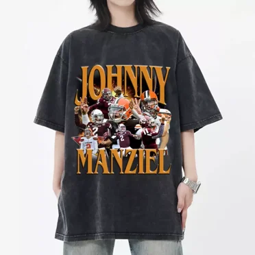 Johnny Manziel Limited Football Bootleg Tee Vintage 90s Graphic Shirts Retro App