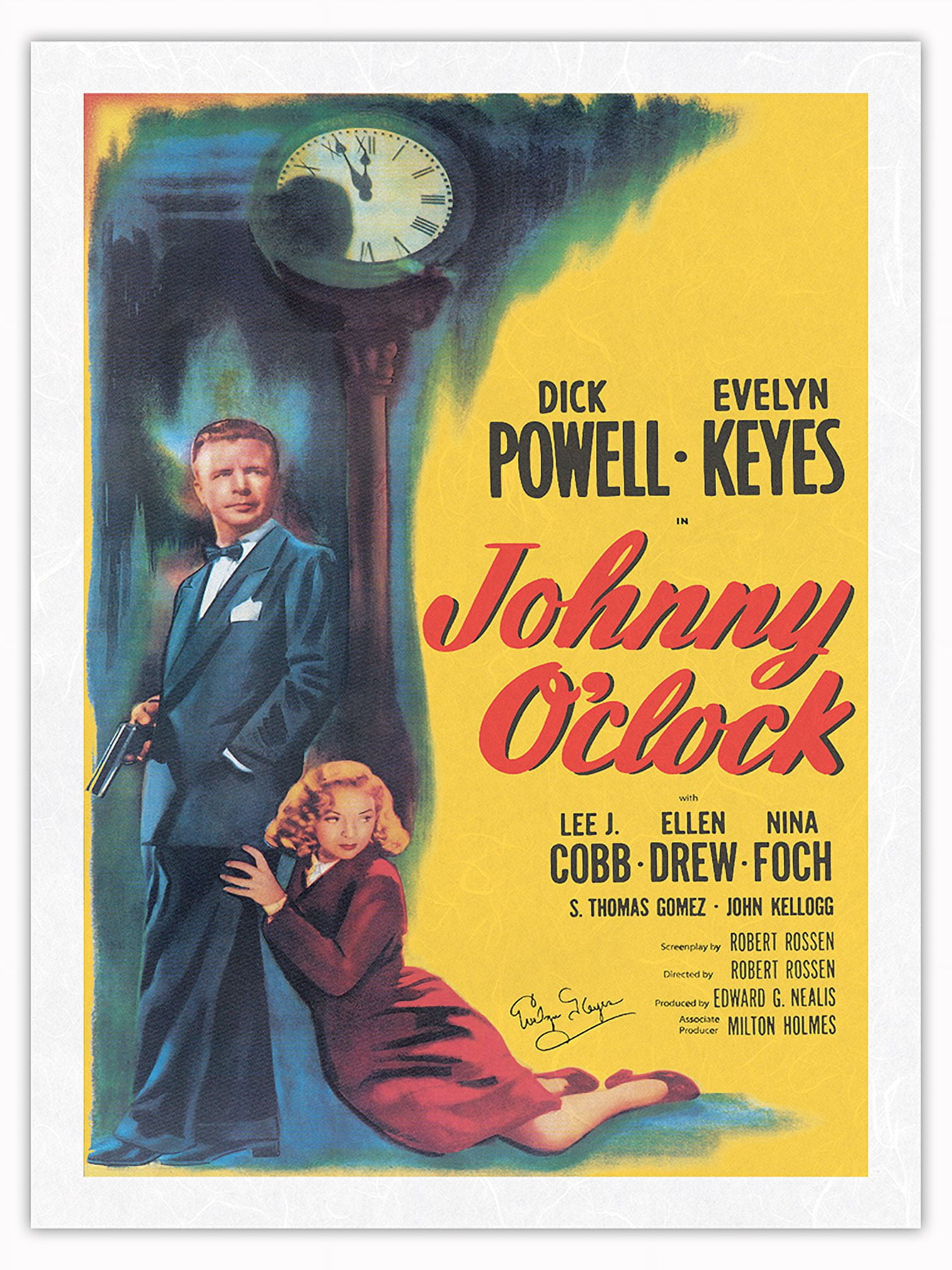 Johnny O'Clock - Starring Dick Powell and Evelyn Keyes - Vintage Film ...
