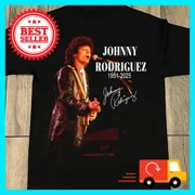 Johnny Rodriguez 1951 2025 Black T-Shirt All Size