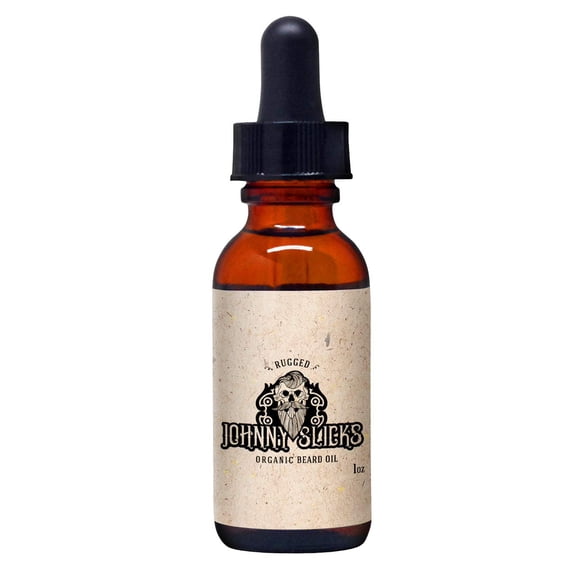 Johnny Slicks Beard Oil | Moisturizes, Reduces Dry Skin & Itch | 1 oz | Rugged Scent