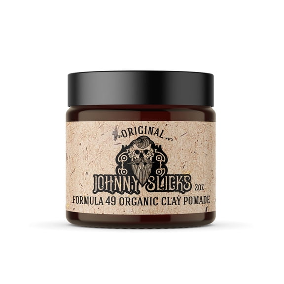 Johnny Slicks Formula 49 Clay Pomade | Firm Hold & Matte Finish |2 oz | Original Scent