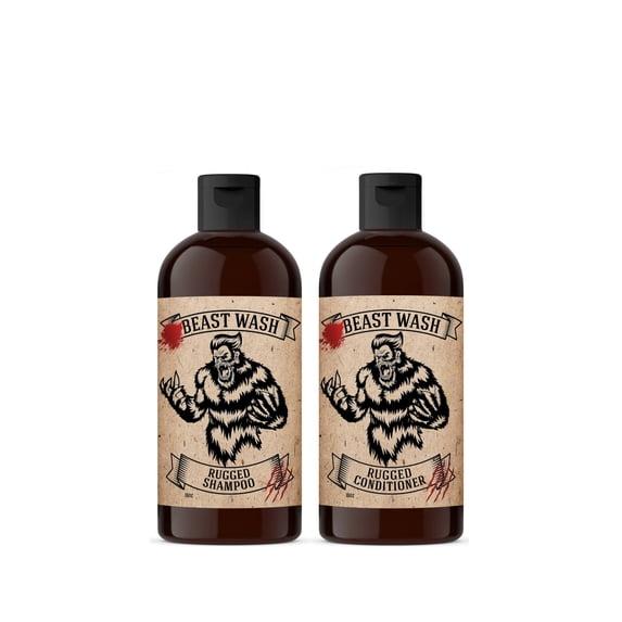 Johnny Slicks Hair Cleaning Kit |Shampoo & Conditioner | 2 Piece Set| Rugged Scent