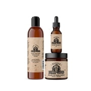 Johnny Slicks Thinning Hair Kit | Oil Based Pomade, Beard Oil & Beard Wash | Rugged Scent