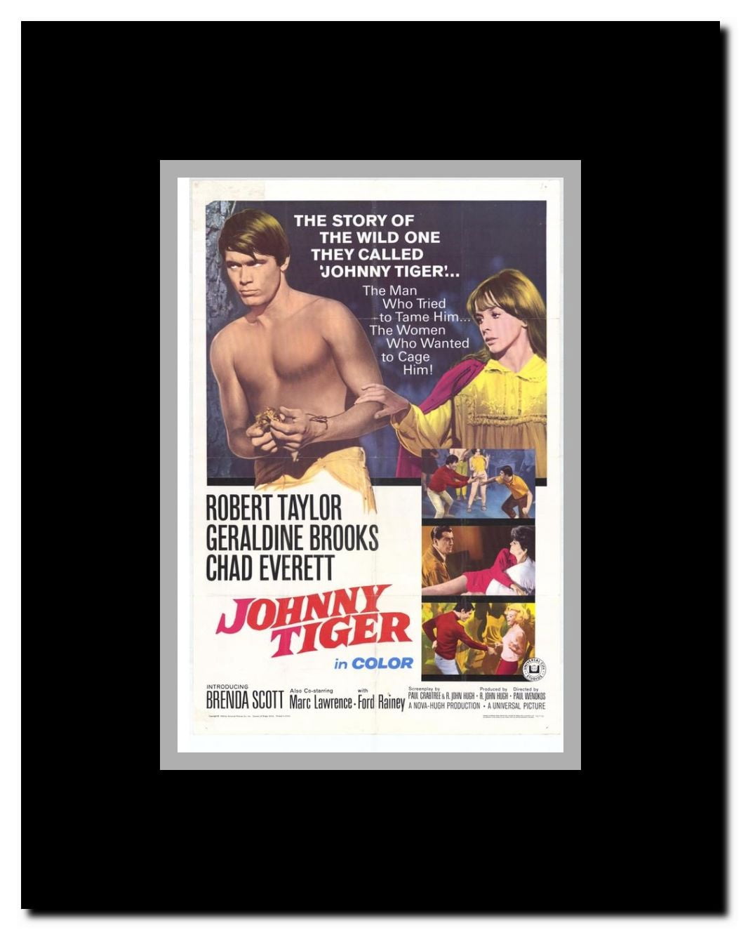Johnny Tiger Framed Movie Poster
