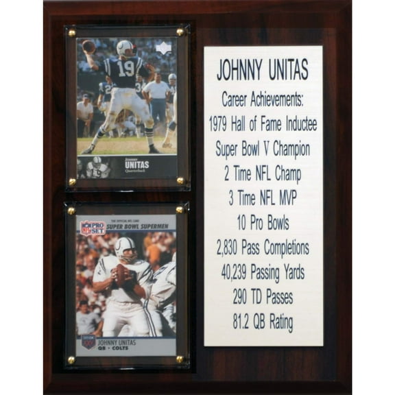 Johnny Unitas Baltimore Colts 8'' x 10'' Plaque